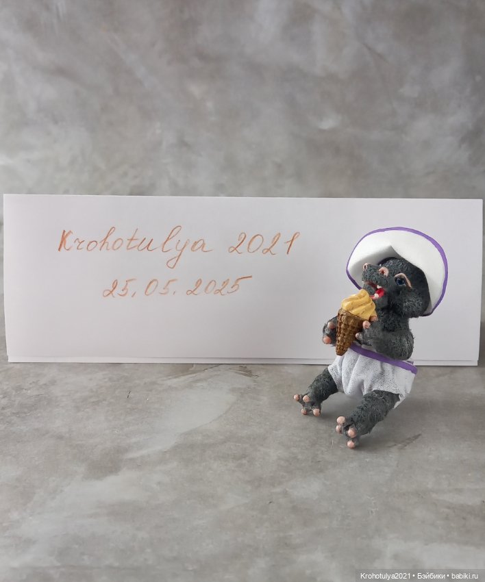 Бегемотик на пляже — Авторские игрушки (фото 8)