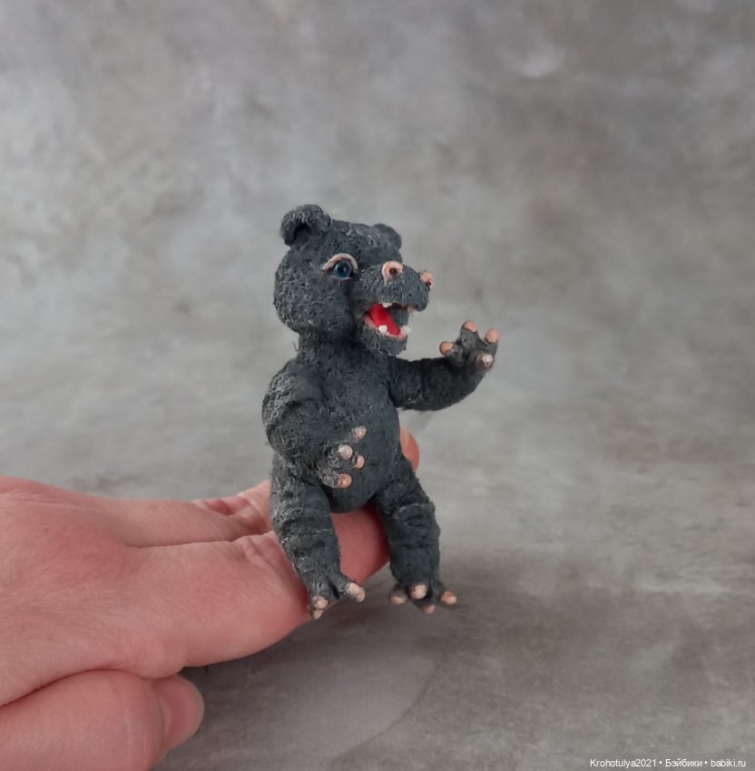 Бегемотик на пляже — Авторские игрушки (фото 7)