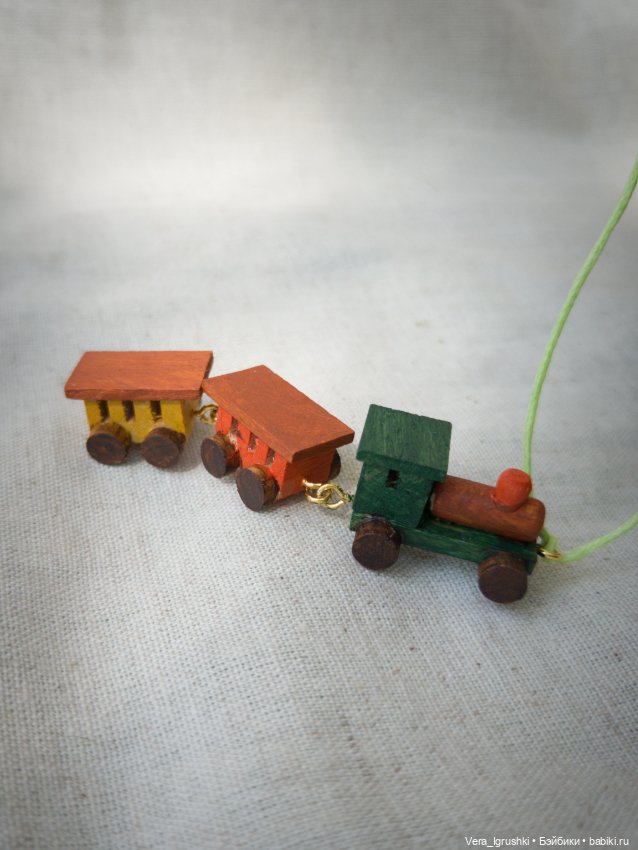 Котик с паровозом — Авторские игрушки (фото 4)