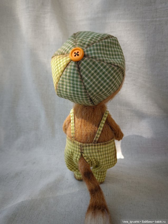 Котик с паровозом — Авторские игрушки (фото 8)