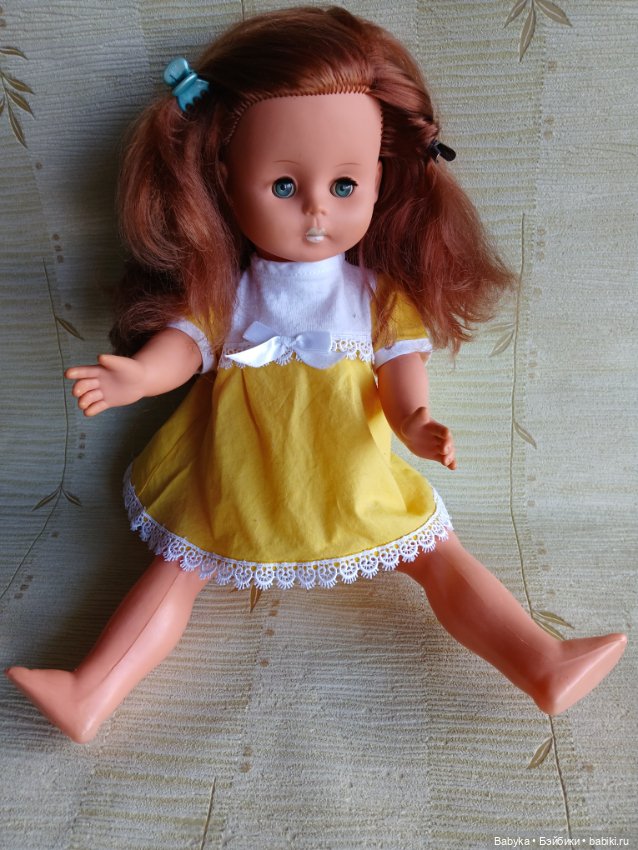 Кукла ГДР редкая без челки 48 см