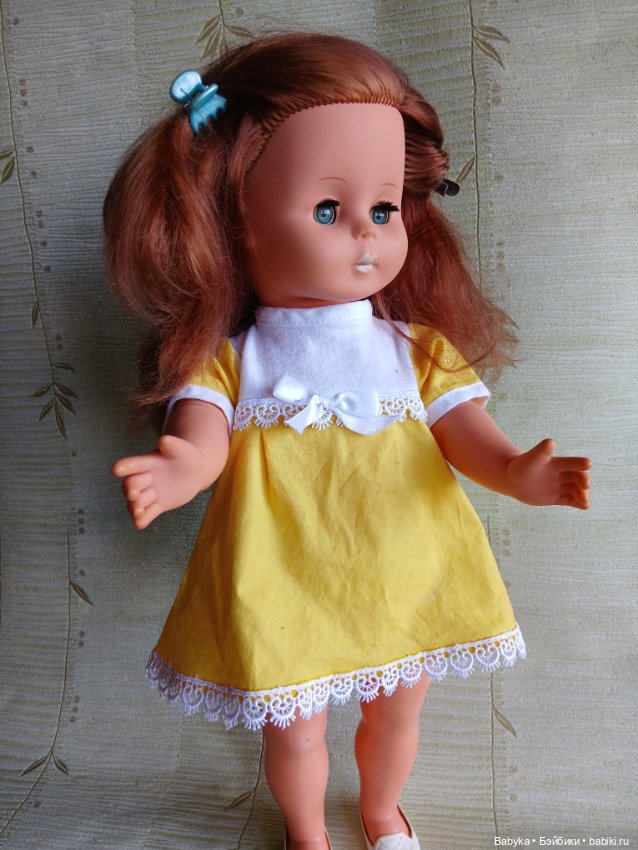 Кукла ГДР редкая без челки 48 см (фото 2)