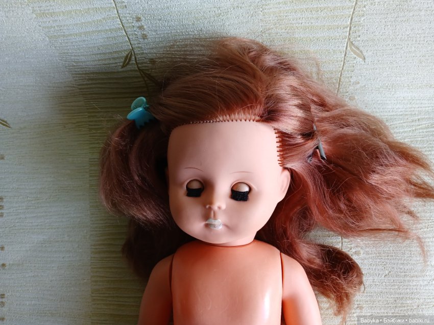 Кукла ГДР редкая без челки 48 см (фото 7)