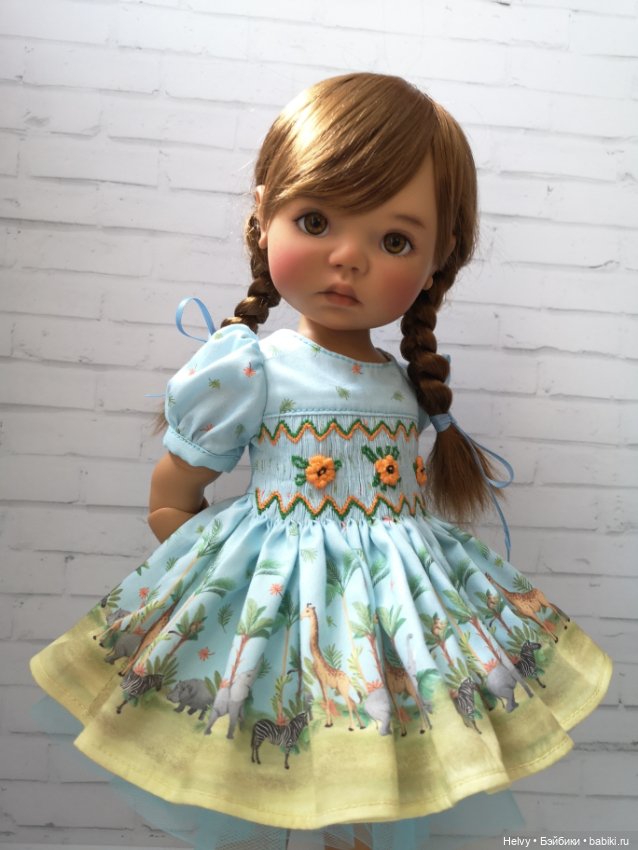 Платье с буфами для BB Meadowdolls