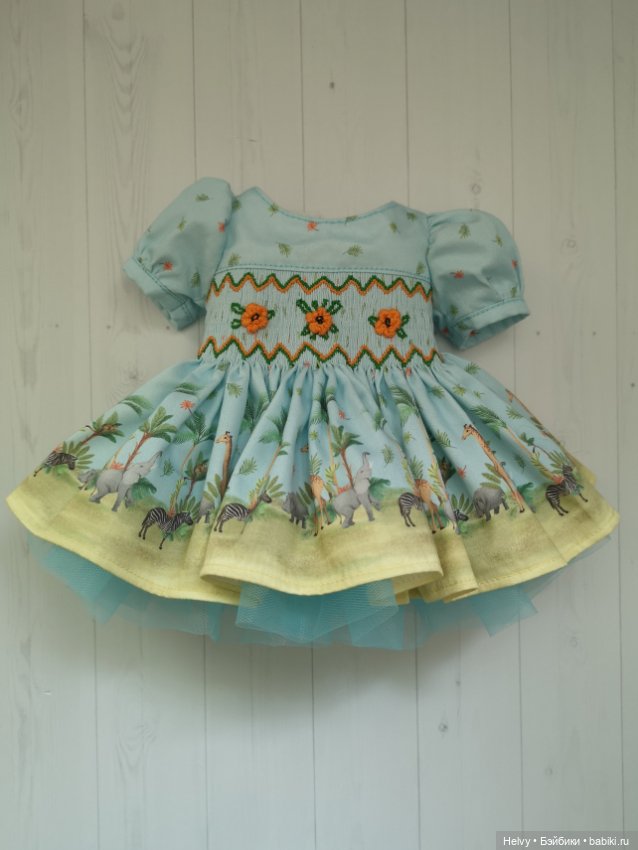 Платье с буфами для BB Meadowdolls (фото 6)