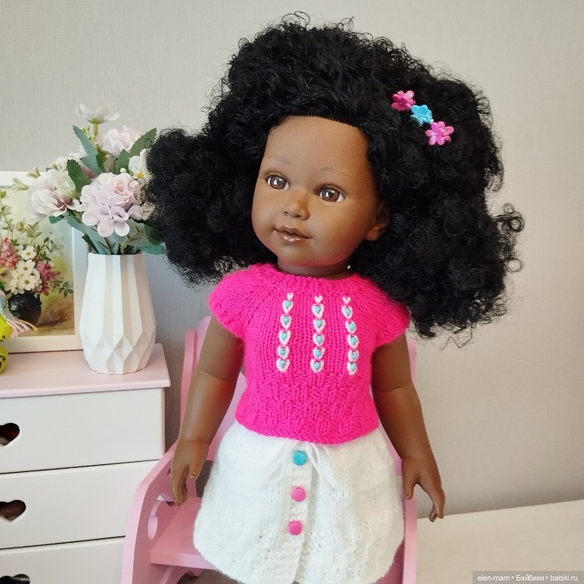 Вязаные костюмчики для кукол 45-50 см (фото 3)