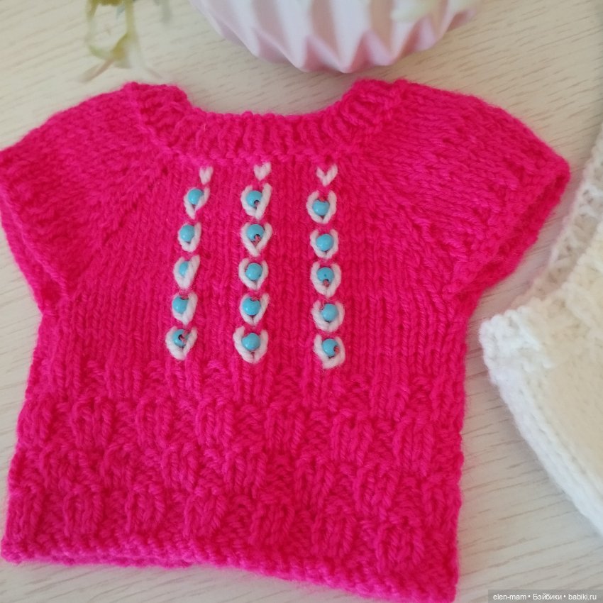 Вязаные костюмчики для кукол 45-50 см (фото 2)