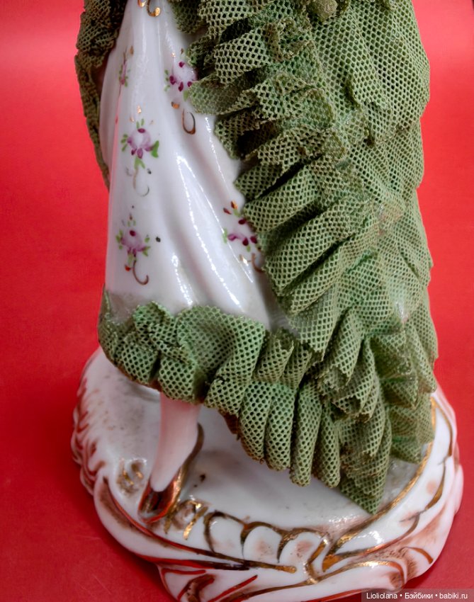 Фарфоровая статуэтка Дама С Зонтом Япония (фото 6)