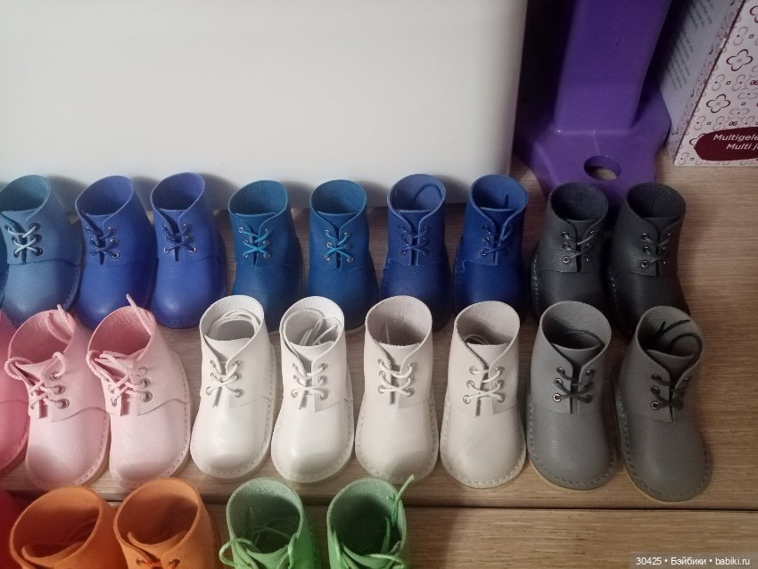 Ботинки из натуральной кожи для кукол Готц 36 см (фото 3)