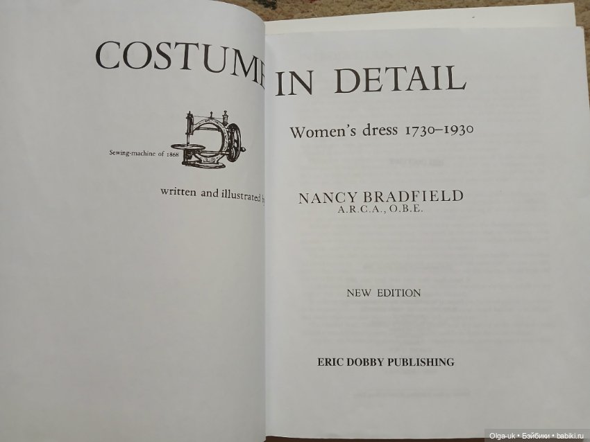Книга Costume in detail 1730-1930 (фото 2)