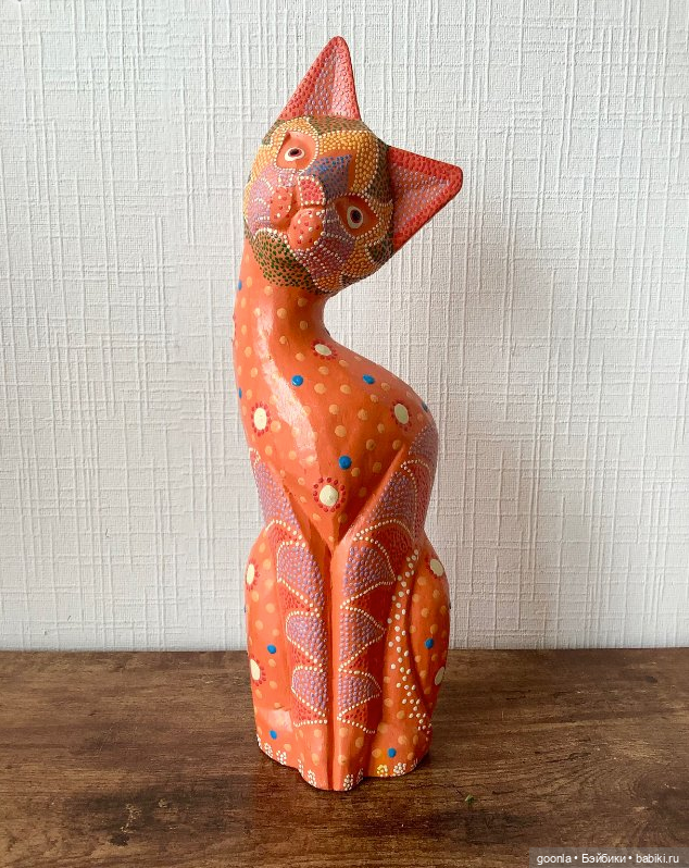 Кошка из дерева — Статуэтки