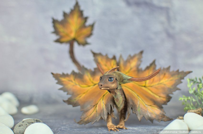 Дракончик лиственный — Авторские игрушки (фото 9)