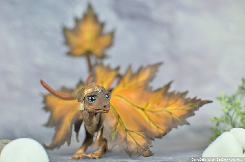 Дракончик лиственный — Авторские игрушки (фото 8)