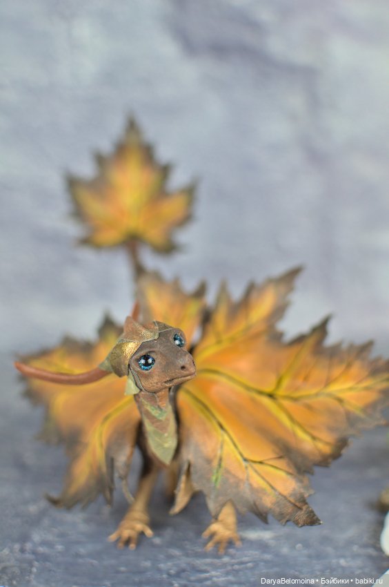 Дракончик лиственный — Авторские игрушки (фото 6)