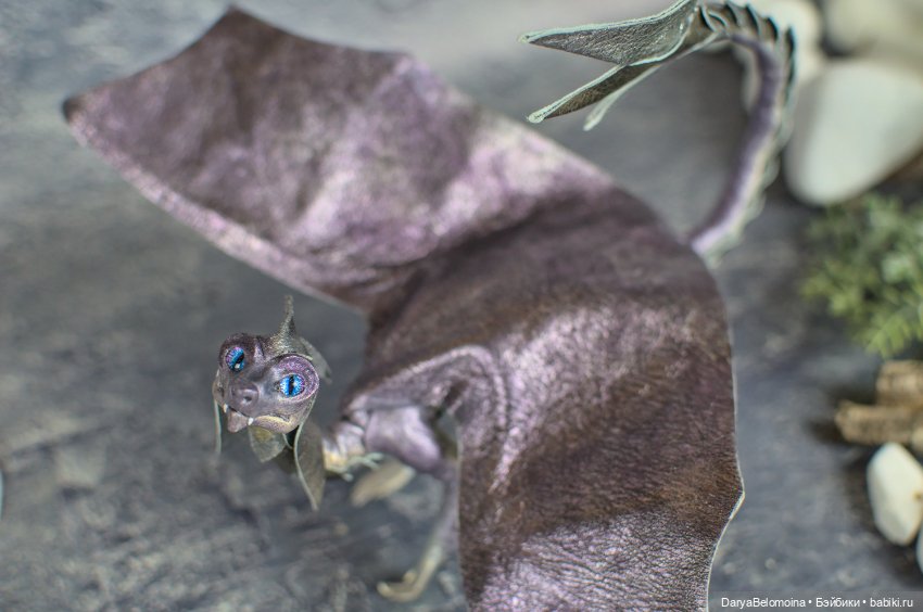 Фиолетовый дракончик — Авторские игрушки (фото 3)