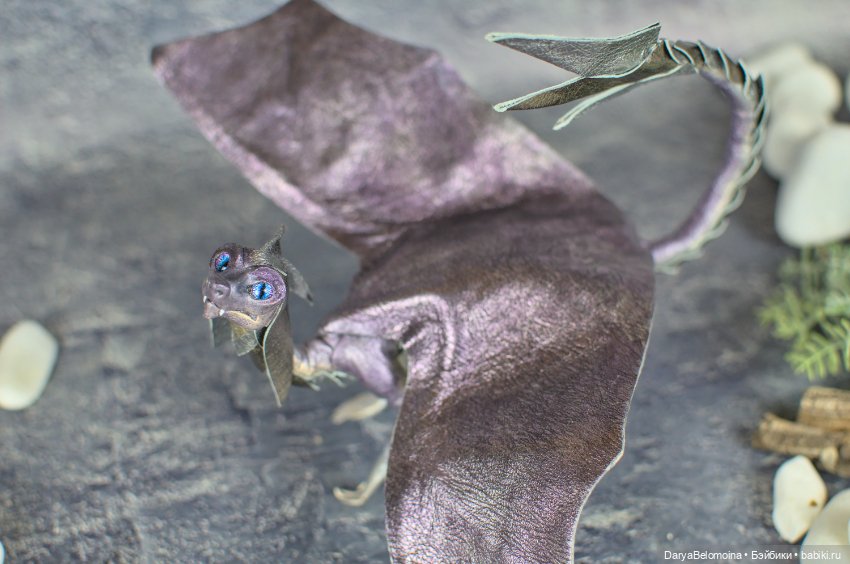 Фиолетовый дракончик — Авторские игрушки (фото 2)