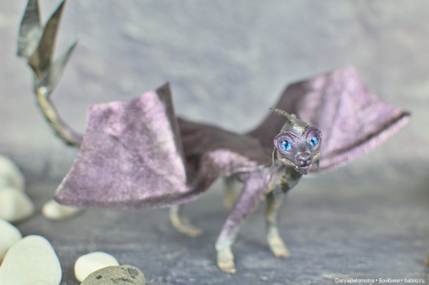 Фиолетовый дракончик — Авторские игрушки (фото 10)