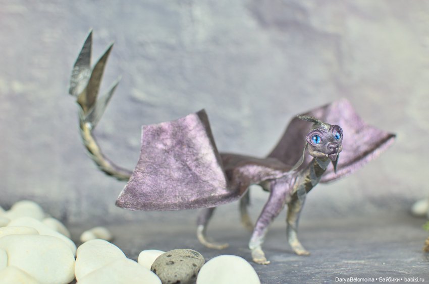 Фиолетовый дракончик — Авторские игрушки (фото 9)