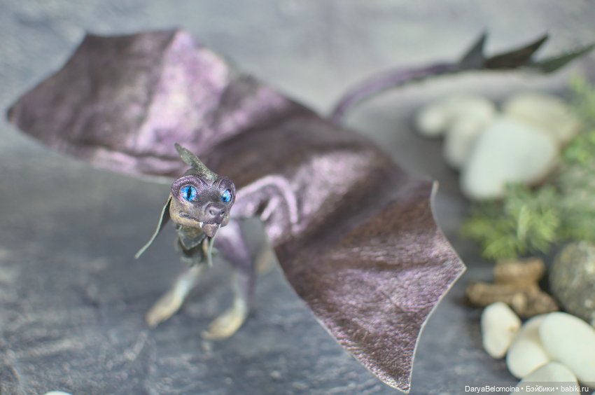 Фиолетовый дракончик — Авторские игрушки