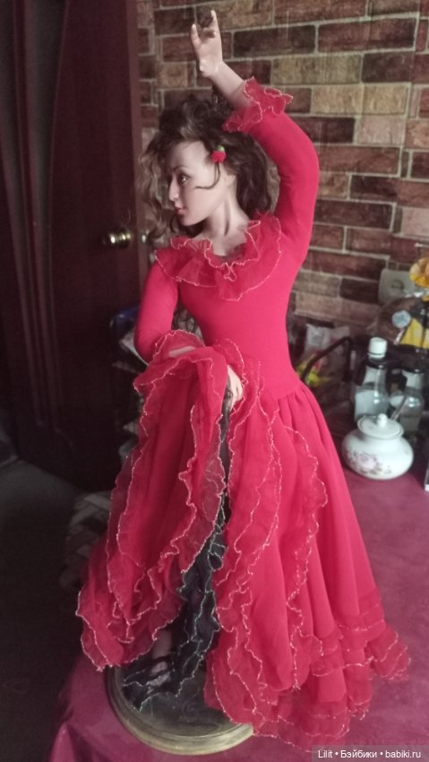 Эффектная испанка — Авторские куклы (фото 6)