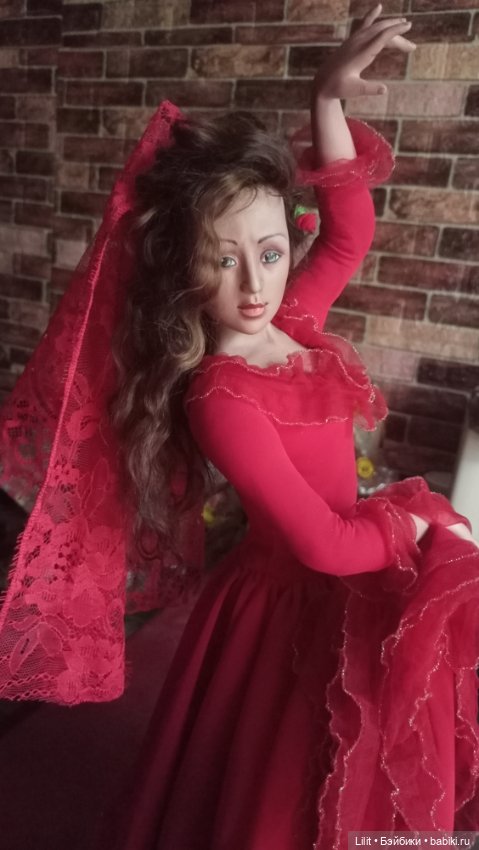 Эффектная испанка — Авторские куклы (фото 3)