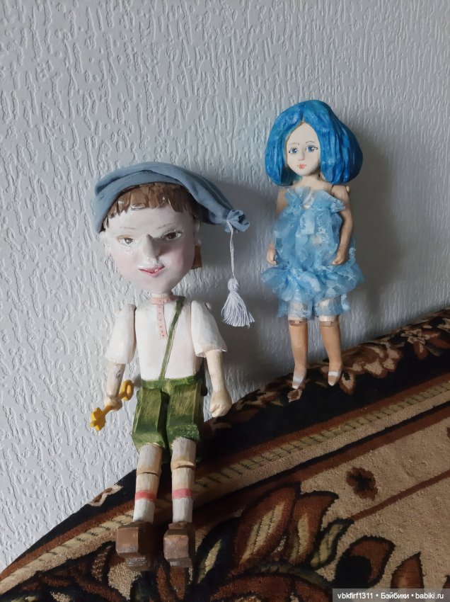 Мальвина - куколка из дерева (фото 6)