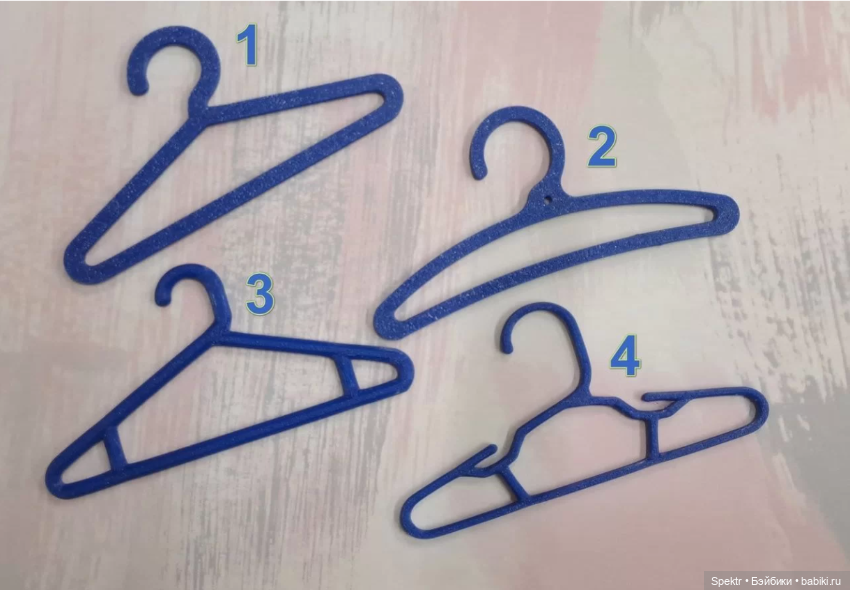 Вешалки (плечики) для кукольной одежды Паола Рейна, шириной 10см (фото 2)