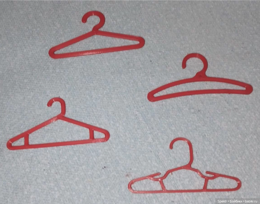 Вешалки (плечики) для кукольной одежды Паола Рейна, шириной 10см