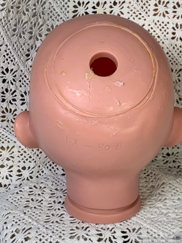 Голова пупса большая винил (фото 3)