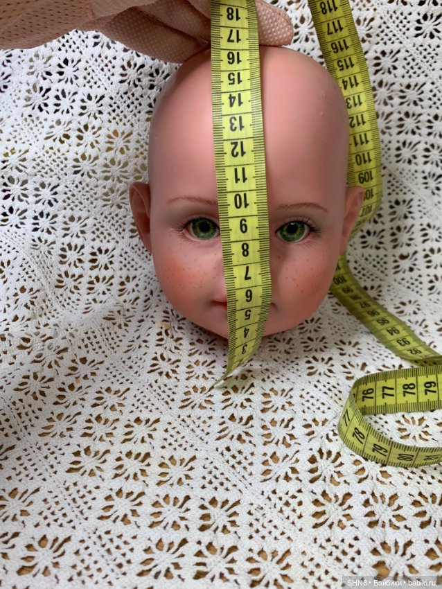 Голова пупса большая винил (фото 6)