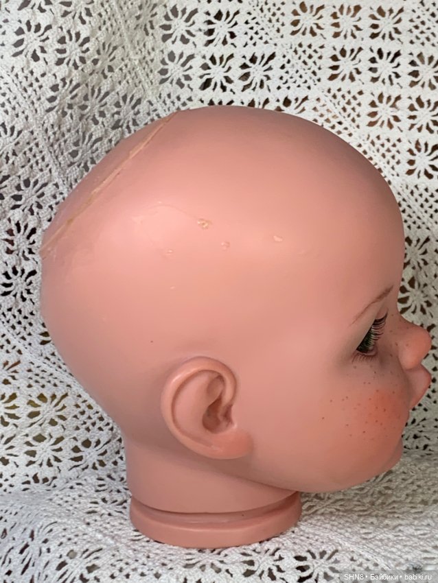 Голова пупса большая винил (фото 2)