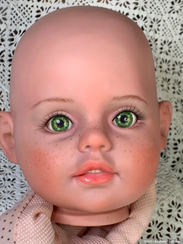 Голова пупса большая винил (фото 4)