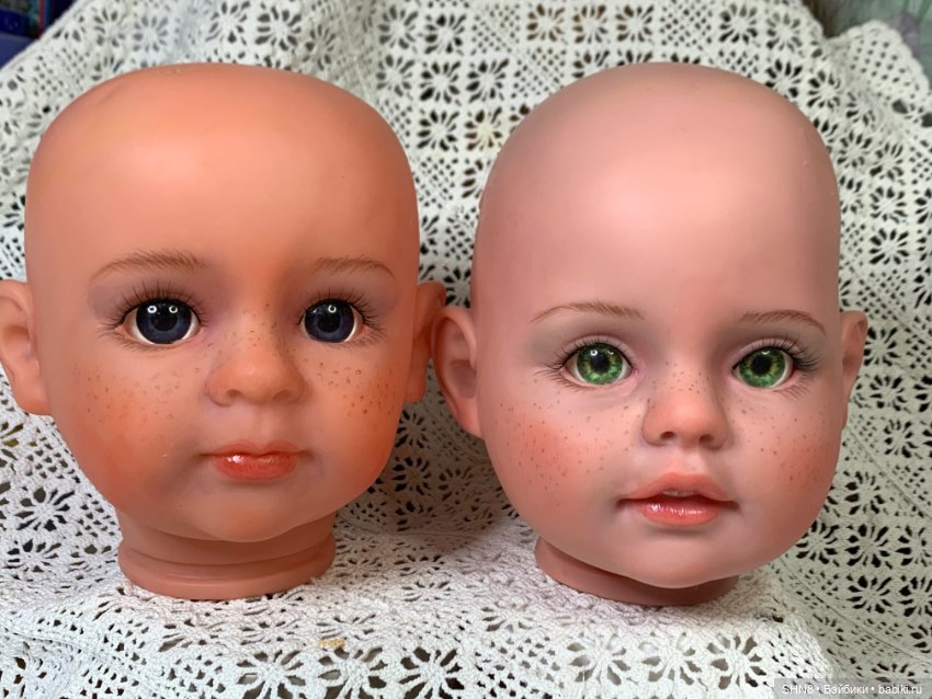 Голова пупса большая винил (фото 9)