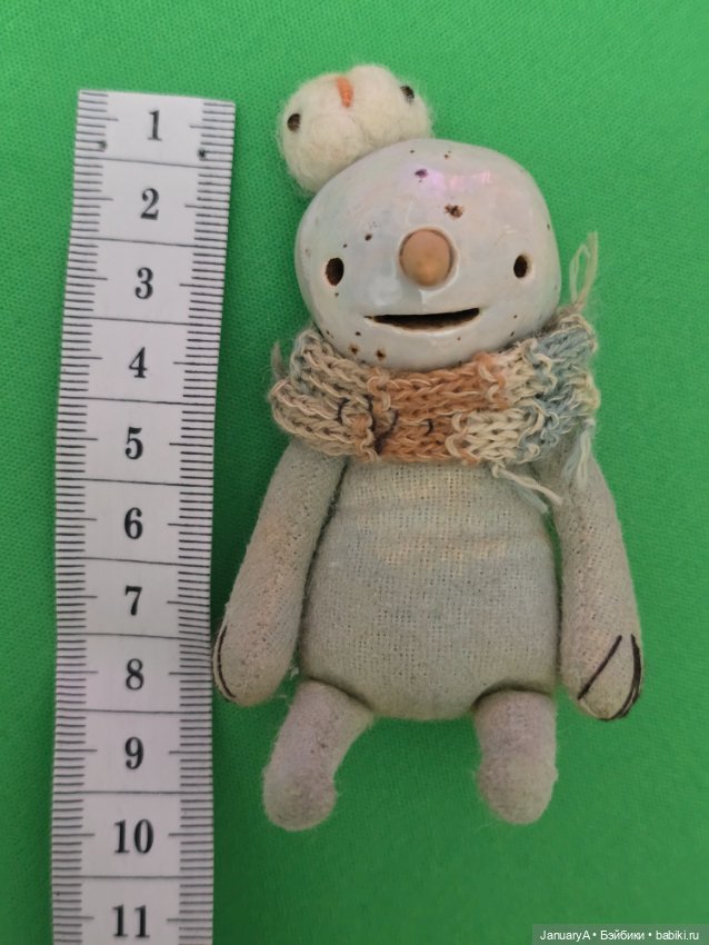 Голем снеговик от Лены Кузуб