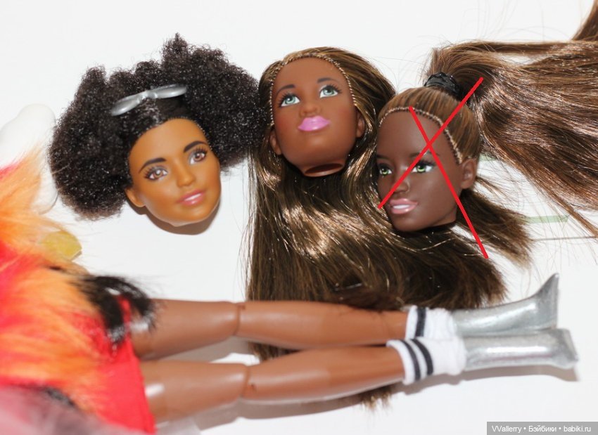 Лот голов 2 штуки барби АА (фото 2)