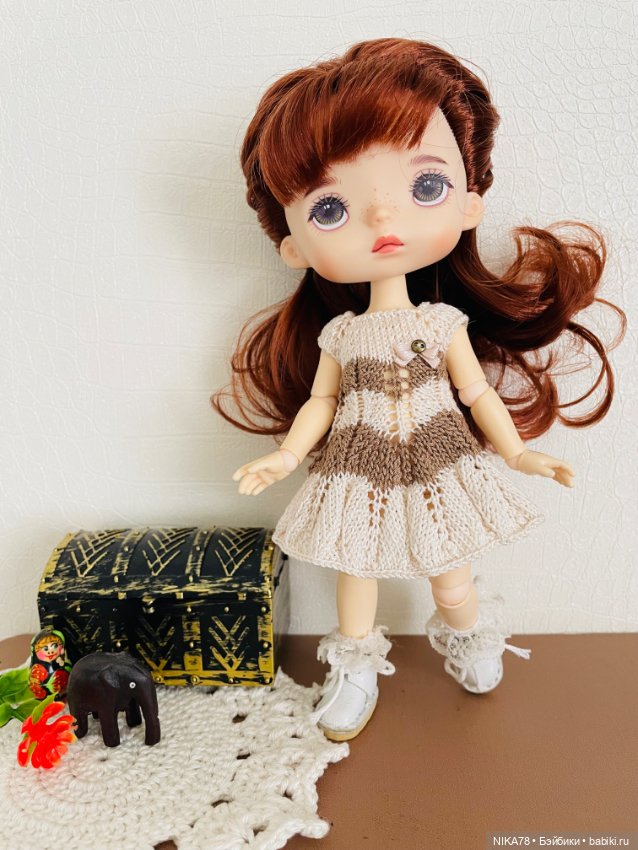 Вязаные наряды для куколки Xiaomi Monst