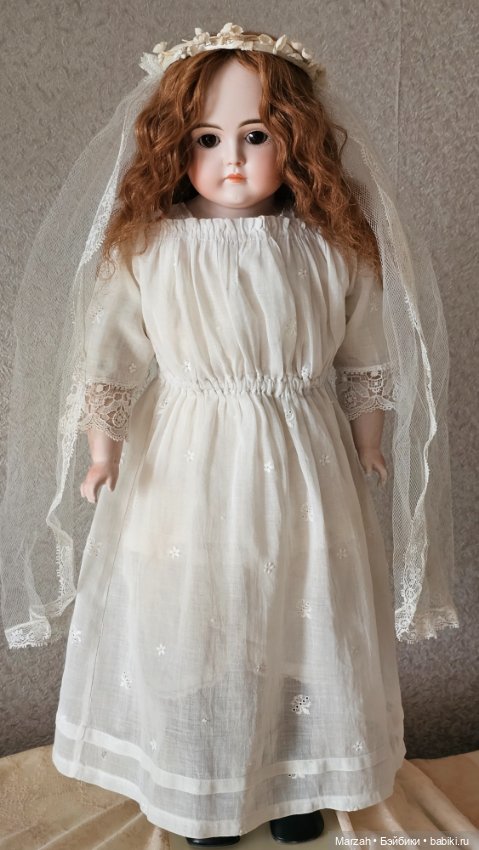 Ранняя антикварная кукла Kestner M, закрытый рот (фото 7)