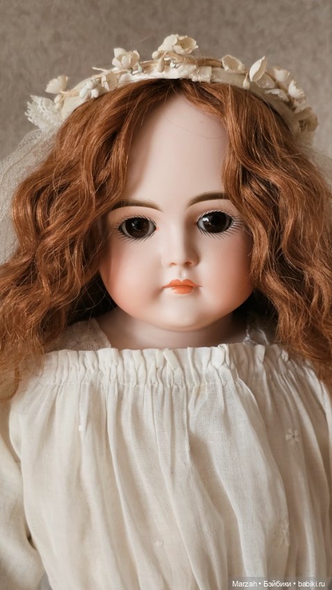 Ранняя антикварная кукла Kestner M, закрытый рот