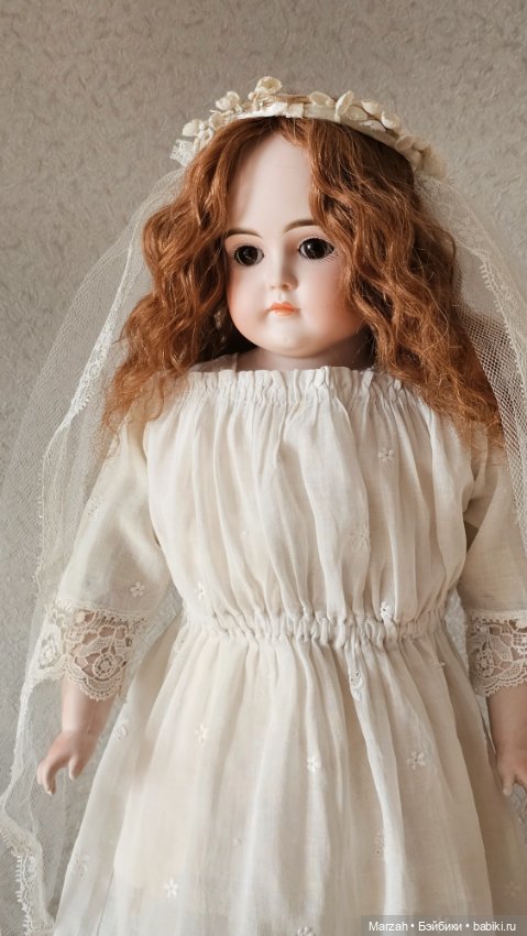 Ранняя антикварная кукла Kestner M, закрытый рот (фото 5)