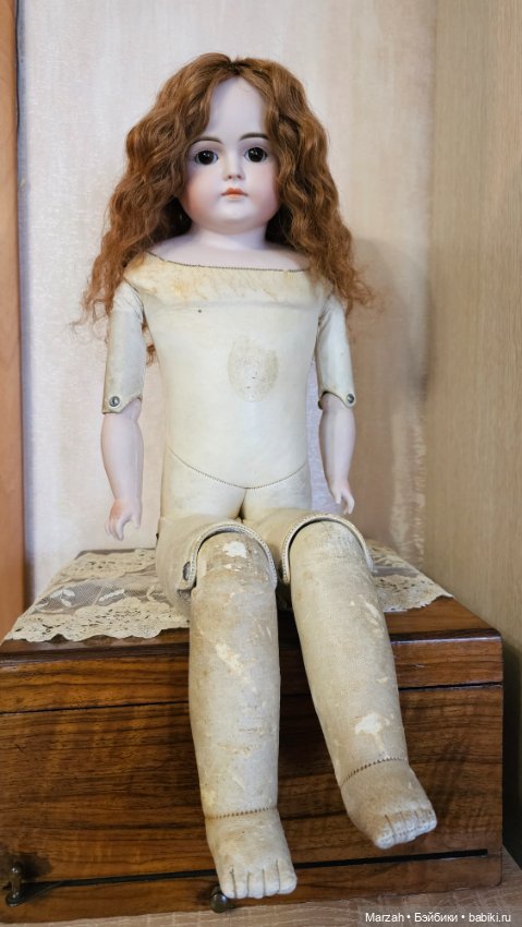 Ранняя антикварная кукла Kestner M, закрытый рот (фото 8)