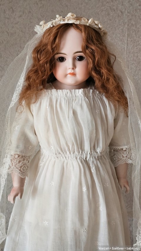 Ранняя антикварная кукла Kestner M, закрытый рот (фото 3)