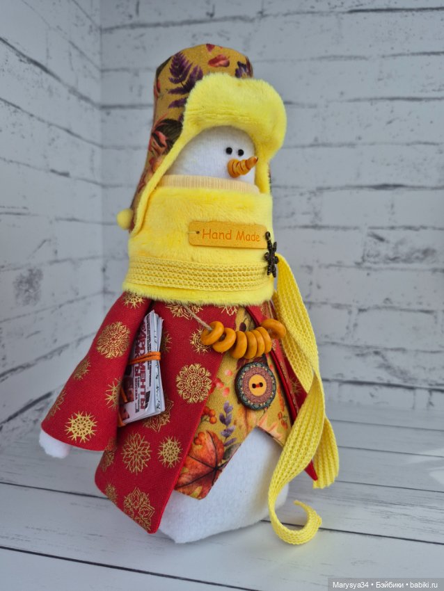 Снеговик новогодний — Авторские игрушки