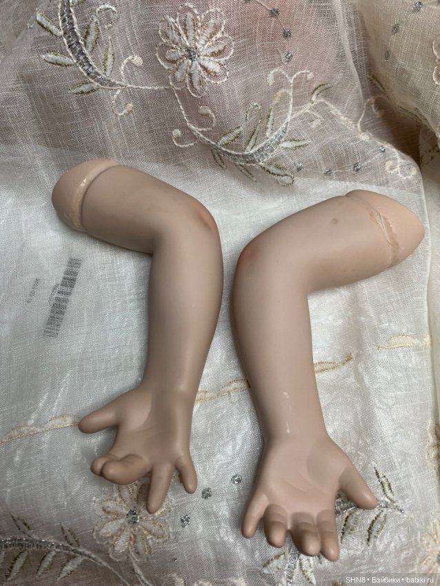 Ручки парные фарфоровые для куклы около 60-65 см (фото 2)