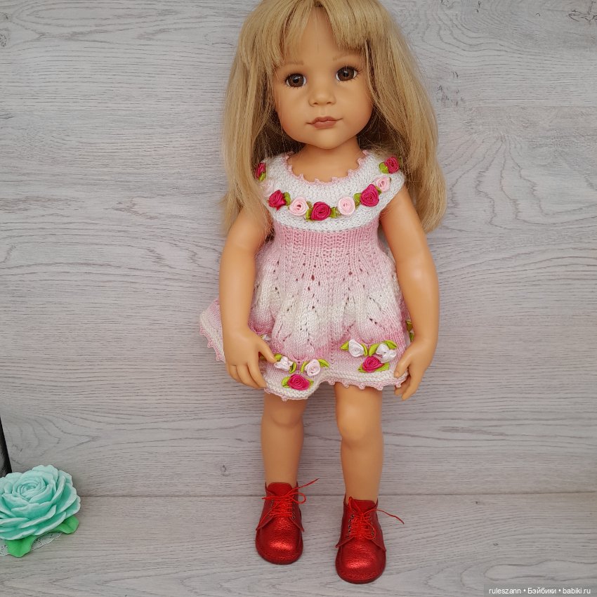 Ботиночки из натуральной кожи для Готц 50 см