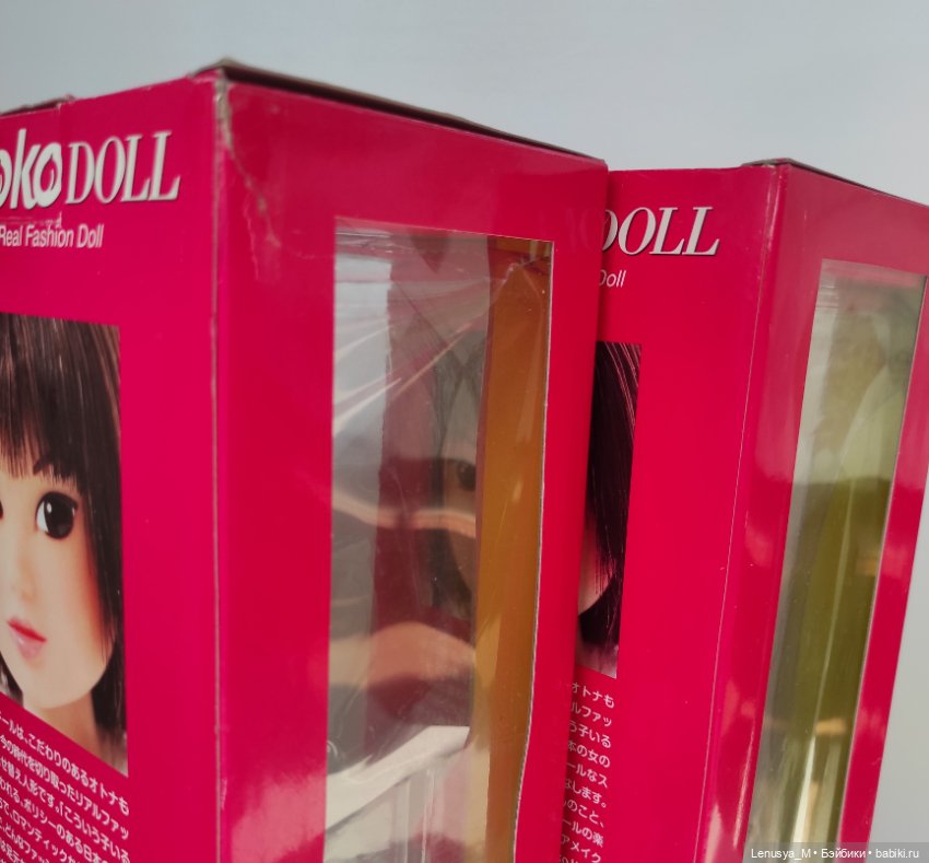 Коробки-витрины старого образца от кукол Момоко / 2шт (фото 5)