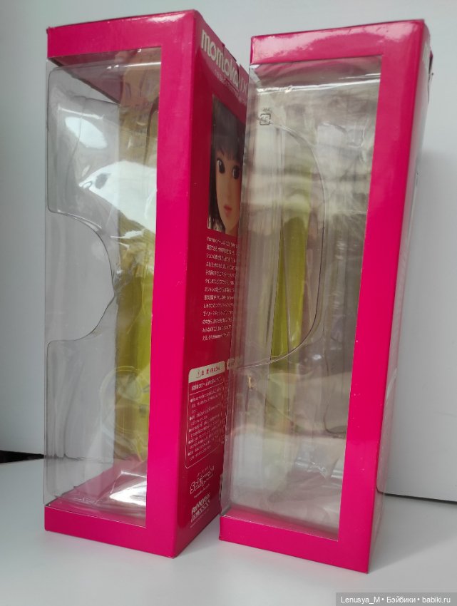 Коробки-витрины старого образца от кукол Момоко / 2шт (фото 2)