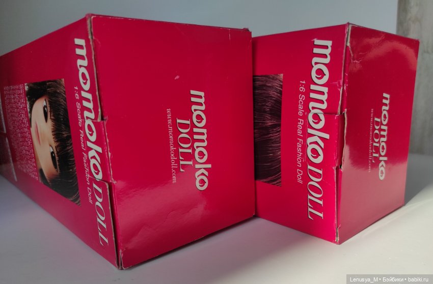 Коробки-витрины старого образца от кукол Момоко / 2шт (фото 6)