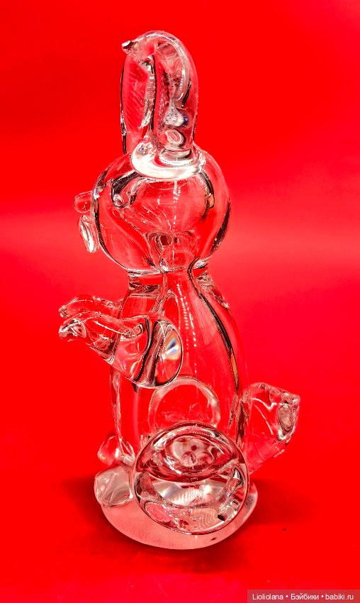 Статуэтка Кролик. Стекло. Винтаж (фото 2)