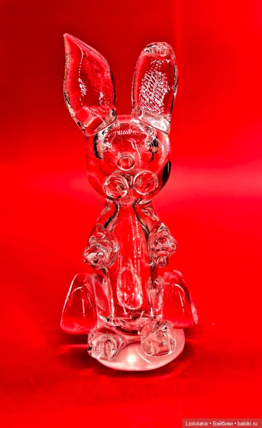 Статуэтка Кролик. Стекло. Винтаж