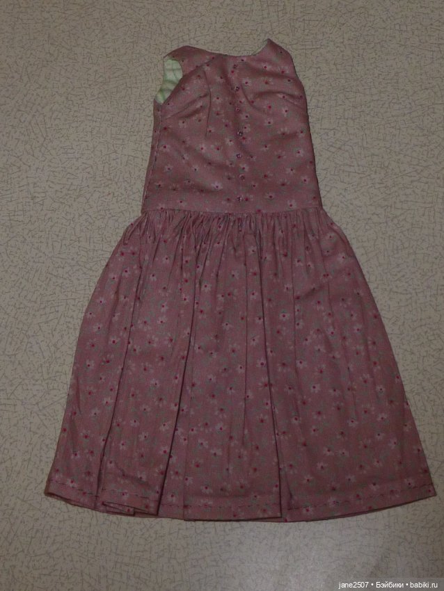 Платье цвета чайной розы OOAK Handmade для Барби (стандартной, высокой), Poppy Parker, FR